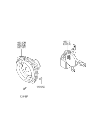 9632017600-SPEAKER & PROTECTOR ASSY-FRT D