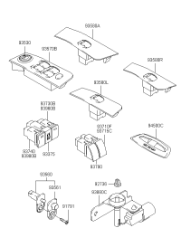 9357017100YU-SWITCH ASSY-POWER WINDOW,MAIN