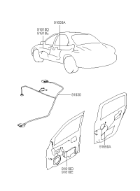 9168009160-WIRING ASSY-ROOF