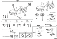 6905533540-CYLINDER & KEY SET, LUGGAGE COMPARTMENT LOCK