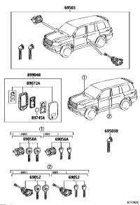 890720G030-HOUSING SET, DOOR CONTROL TRANSMITTER