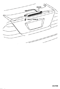 8157012360-LAMP ASSY, CENTER STOP