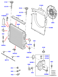 LR010965-BRAKE PAD SET FR-W204 -2007