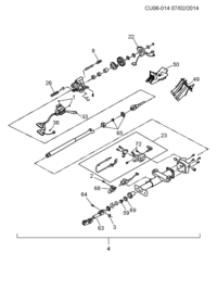 9070469-Steering column (incl -3,8, 22,26, 33,63, 68)