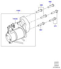 LR003468-STARTER12V 9TFORD RANGER 9T