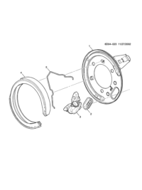 88951984-Plate assy-parking rr brake