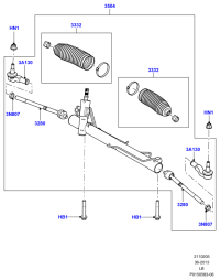 LR050580-Gear assy-steering