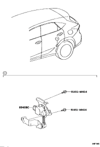 8940848040-SENSOR SUB-ASSY, HEIGHT CONTROL, REAR LH