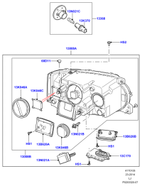 LR010815-Head lamp assy