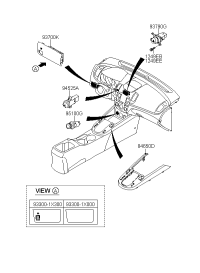 933001X300WK-SW ASSY-C/PAD LWR,LH