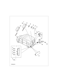 C00001121-LAMP ASSY, LICENSE PLATE