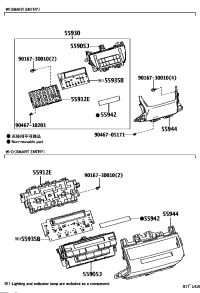 5593060070-Control assy, center cluster module
