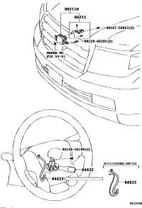 8463360040-Wire, cruise control switch