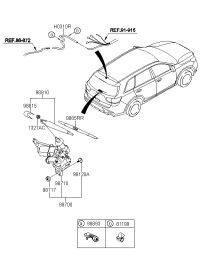 98700C0000-Motor & linkage assy-rr wpr