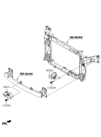 96611H3000-Horn, low pitched