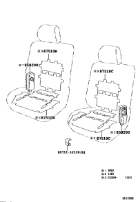 8582030550-MOTOR ASSY, POWER SEAT