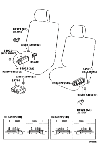 8492133040A0-KNOB, POWER SEAT SWITCH