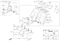 89100D1111PF2-CUSHION ASSY-RR SEAT
