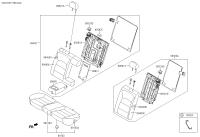 89100B5030KKE-CUSHION ASSY-RR SEAT