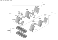 89100BU030YXS-CUSHION ASSY-2ND SEAT,LH