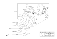 89100B3100XC7-CUSHION ASSY-RR SEAT