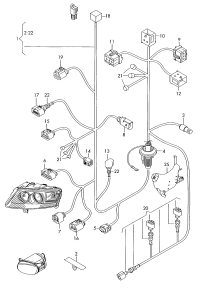 L4F1971076BP-Harness, wire, front rh