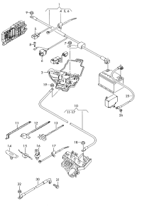 4F0971845B-BRACKET-ENGINE SUPP*