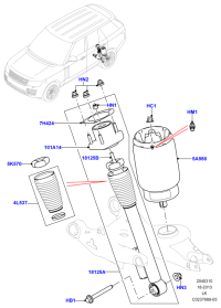 LR034265-SHOCK ABSORBER FRONT LH/L538