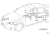 8917309880-SENSOR, AIR BAG, FRONT, RH/LH
