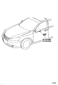 8173053020-LAMP ASSY, SIDE TURN SIGNAL, RH