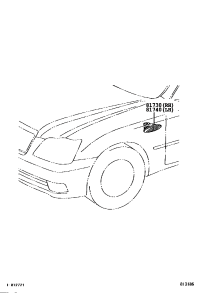 8173030130-Lamp assy, side turn signal, rh