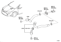 8720902250-HOSE, HEATER WATER, INLET