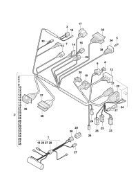 330971281A-Harness, w/blower motor resistor