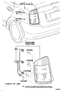8155147091-LENS, REAR COMBINATION LAMP, RH