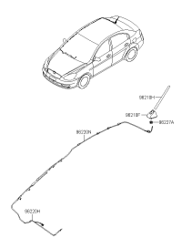 962001E021-ANTENNA ASSY-ROOF