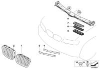 51138250051-GRILL FRT LH X5