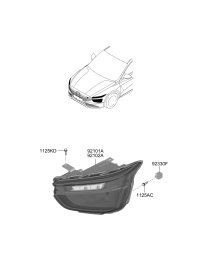 92102Z3000-LAMP ASSY HEAD RH