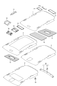 6Q4867501C-Molding headlining