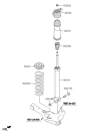55311D1000-SHOCK ABSORBER ASSY-REAR