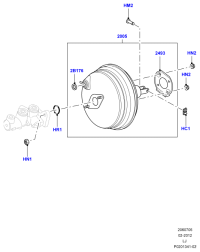 LR012899-Booster assy-brake