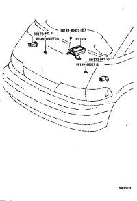 8917329035-SENSOR, AIR BAG, FRONT