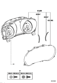 838000G080-METER ASSY, COMBINATION