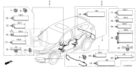 32131TLYH00-Sub cord, rr. bumper