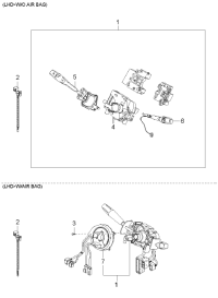 0K2FE66120B-SWITCH ASSY-MULTIFUNCTION