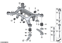 33316894149-Member, rear axle frame