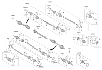 49560Q9100-BEARING BRACKET & SHAFT ASSY