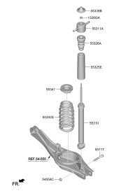 55307Q9000-SHOCK ABSORBER ASSY-REAR