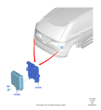 EM2Z14C689A-Sensor assy-blind spot