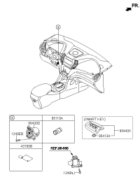 954402W600-Key assy-smart car