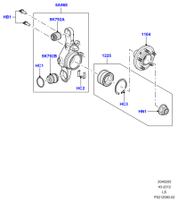 RUC500120-WHEEL HUB REAR-EVOQUE